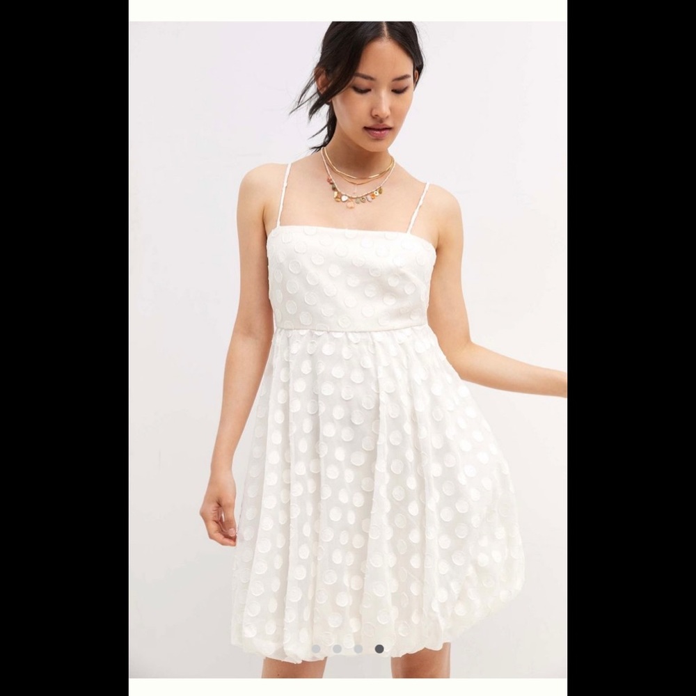 NWT Anthropologie NYE Sachin & Babi textured polka dot mini dress ๐ค - Picture 1 of 5